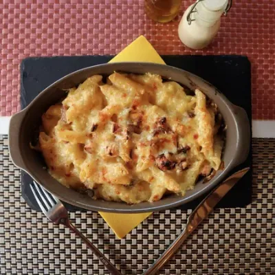 Penne Jambon Gratine